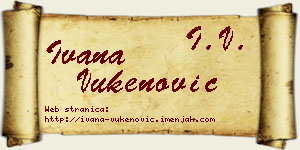 Ivana Vukenović vizit kartica